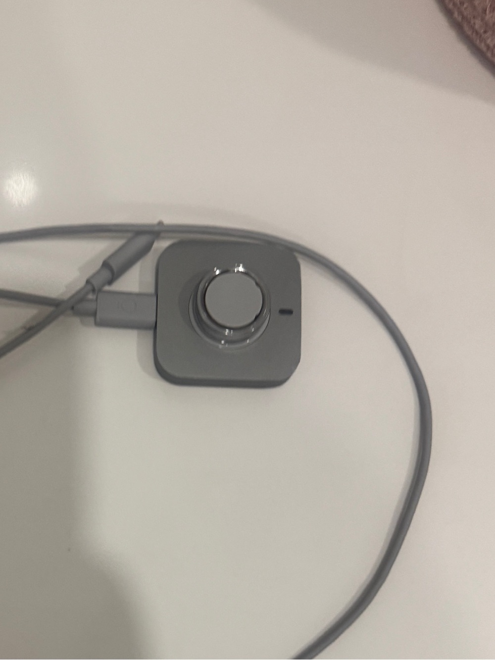 Oura Gray Magnetic Charging Dock with Attached Cable
